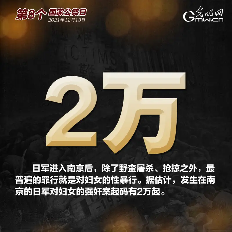 第8个国家公祭日：这些数字请勿忘记