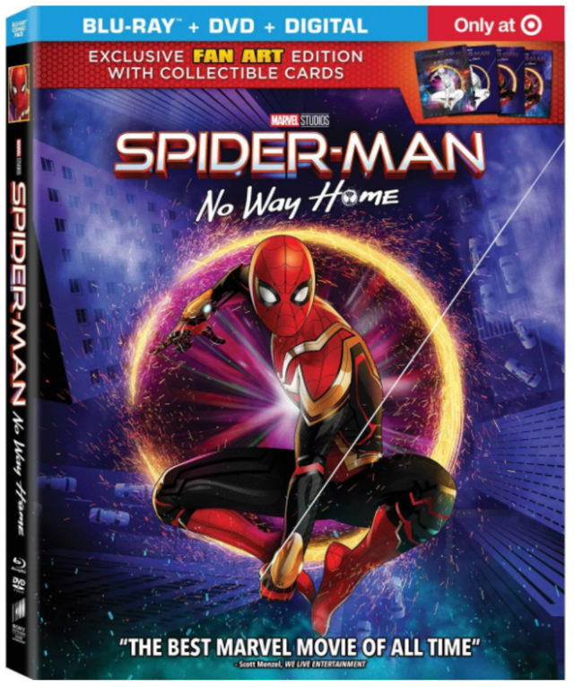《蜘蛛侠：英雄无归》4K蓝光碟封面公布 亚马逊开启预售