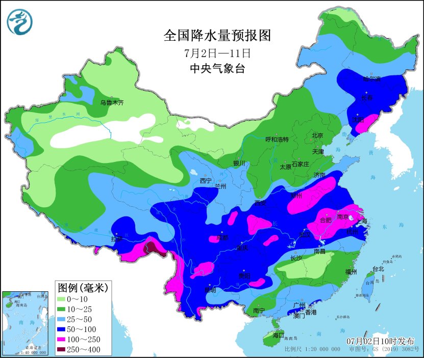 中央气象台发布中期天气预报:未来10天华北东部黄淮北部仍多高温